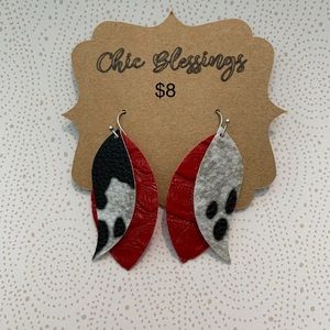 Handcrafted Faux Leather Earrings